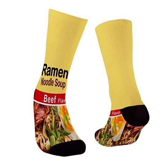 
                            Ramen Noodle Soup Beef Flavor Sugar Skull Mondrian Socks Men Women Athletic Socks Breathable Tab Sock
                        