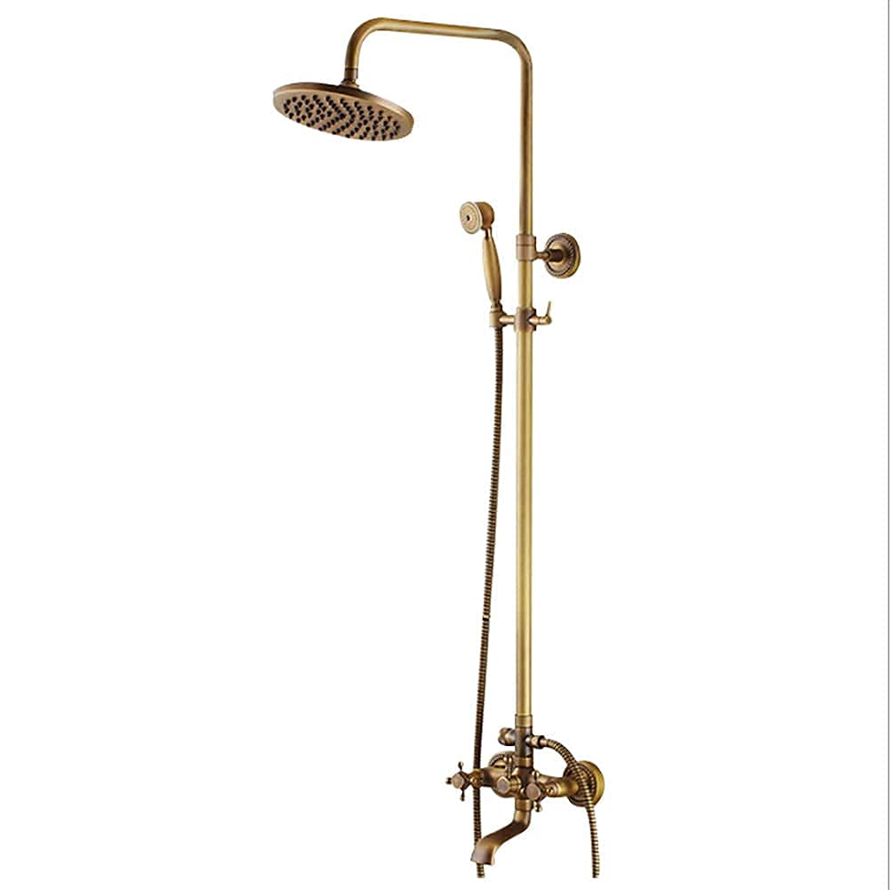 Ensemble de douche combiné laiton antique pour rénover et remplacer un vieux robinet