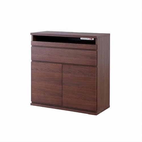 ノーク2_80サイドボード ハイタイプ ウォールナット[モーブル][大川家具]