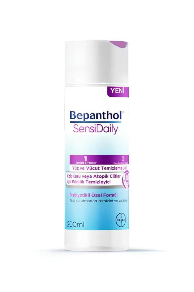SensiDaily Yüz ve Vücut Temizleme Jeli 200ml - SensiWash Çok Kuru Atopik Ciltler, Günlük Vücut Bakım