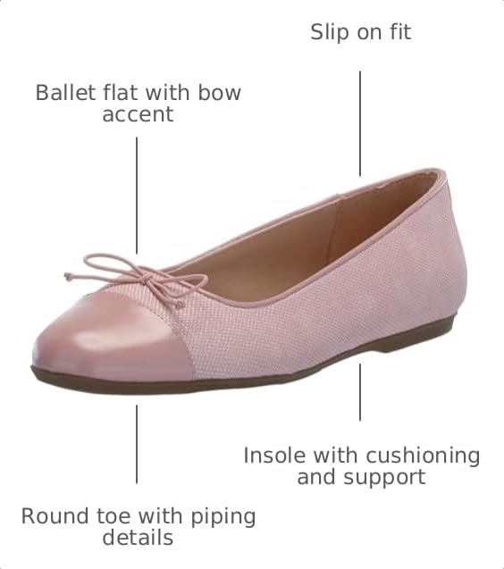 Dr. Scholl's Shoes Womens Wexley Bow Ballet Flat Rose Pink Dream Girl 7 M by Dr.Scholl's SHOES - Used condition - Image 2
