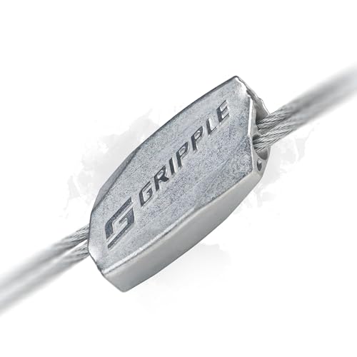 Image of Gripple - No. 1 Standard Loop Hangers | Standard Hanger Cable | Hanger with Fastener for Fast Suspension | 25 lbs Safe Working Load | Sold in Packs of 10 | 30 Ft Rope