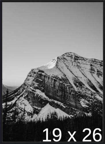 Frame It Easy 19 1/4 x 26 5/8 Satin Black Metal Frame (Ashford) 19.25x26.6 inches