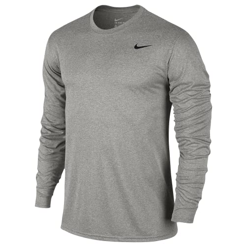 Nike Men's Legend Long Sleeve Tee (4X-Large, Grey Heather)
