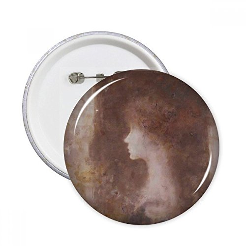 Peinture à l'huile badge pins Nocturnes XJJ bouton rond multicolore vêtement décoration M