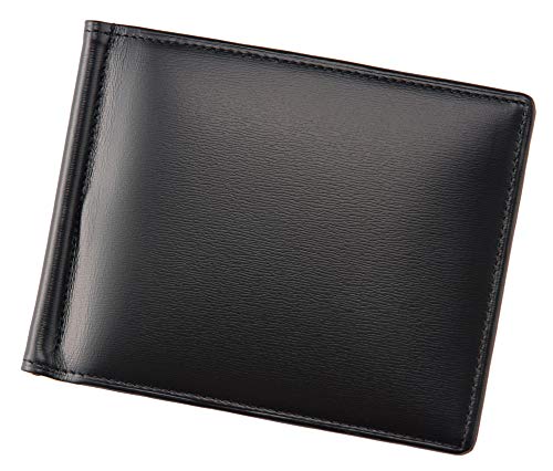 [キプリス] CYPRI ボックスカーフ 札バサミ 日本製 コンパクト スリム 父の日 ギフト 誕生日 プレゼント 彼氏 ブラック 4413(01)