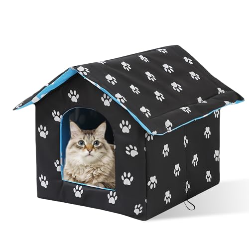 Niche D'extérieur Pour Chat, Maison Imperméable Et Pliable, Facile À Laver, Pour Chats Et Chiens (36*26*14 CM)