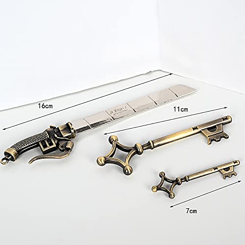 Hnbmc Attack On Titan Sword Keychain, Sword Keychain With Scabbard, Anime Fans Badge, Anime Fans Collection Gifts, Small #TOP4