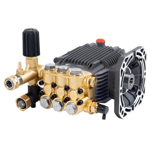 Canpump CF 2530 E: 2500 psi @ 3 US gpm Electric Pressure Washer Replacement Pump with External Unloader, 5/8-inch Horizontal Shaft, 1750 RPM