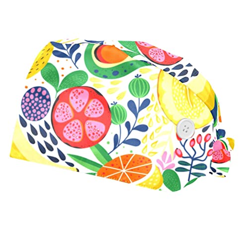 Casquettes de travail JDEZ motif fruits pour rester au frais en cuisine