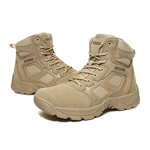 Men's Combat Boots Hiking Boots Outdoor Sports Lightweight High-Top Breathable Land Tactical Boots4