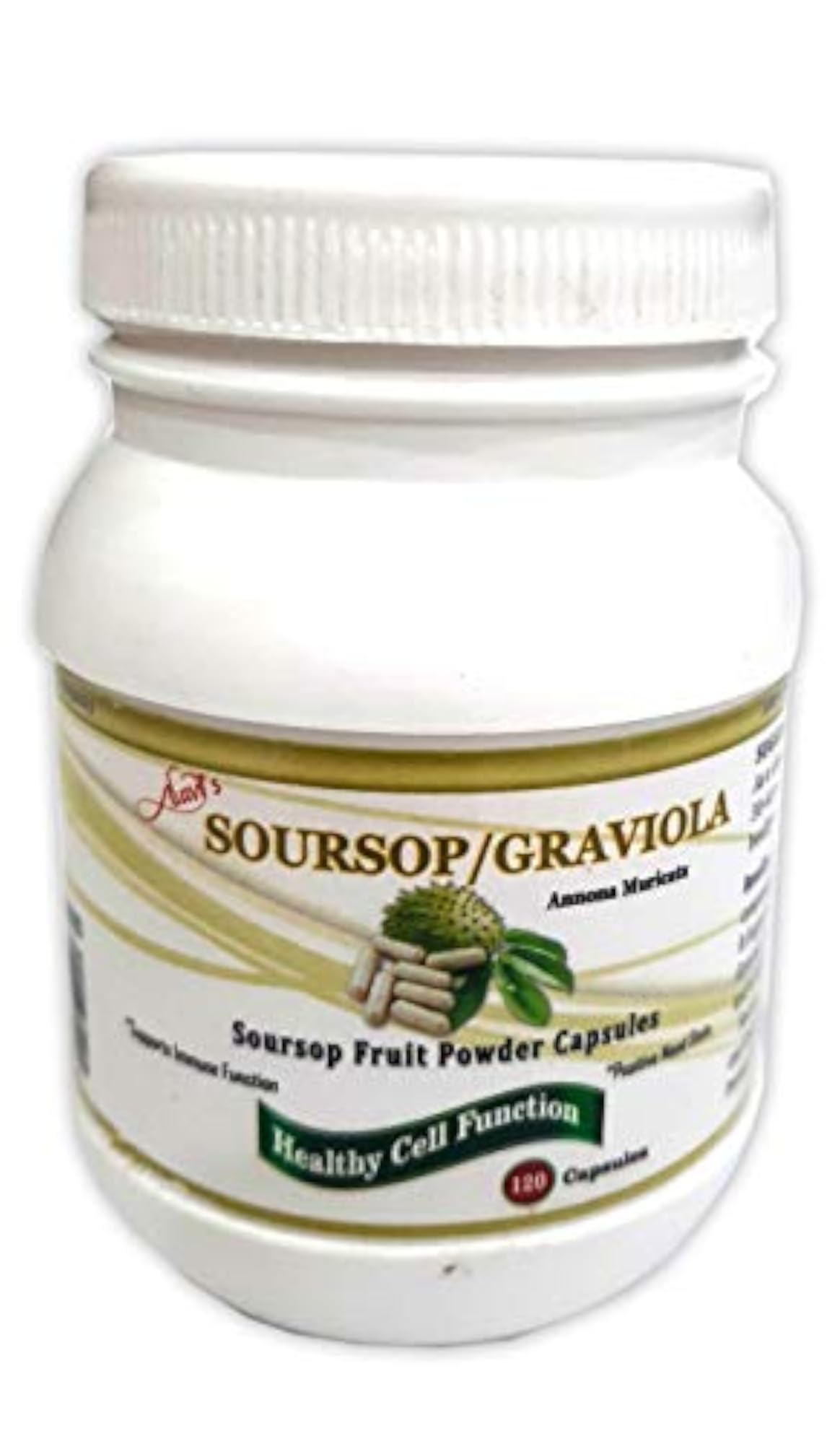Soursop Fruit & Leaves Capsules, Natural Wellness Combo