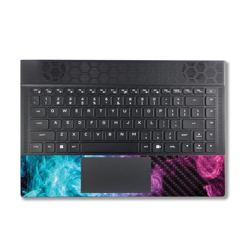 Image of MightySkins Carbon Fiber Skin Compatible with Alienware X14 R2 (2023) Full Wrap Kit - Mystic Smoke | Protective, Durable Textured Carbon Fiber Finish | Easy to Apply & Change Styles | Made in The USA