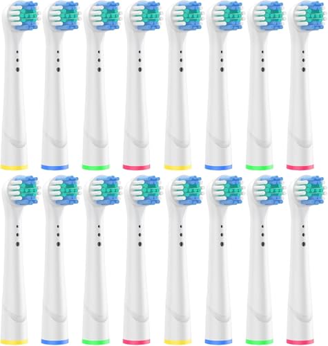 Testine Spazzolino Elettrico con Ora-l b,Pulizia Delicata ed Efficace di Gengive e Denti Sensibili,Ricariche Ricarica Spazzolino Elettrico Compatibile con Ora-l b(16Pezzi)