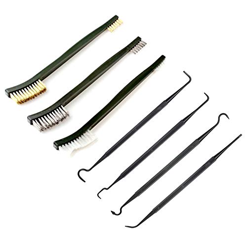 Drahtbürste Set Mini Drahtbürste Set Klein Drahtbürste Drahtbürsten Borsten Edelstahl Drahtbürste Drahtbürste griffe Mini Reinigung Drahtbürste Drahtbürsten-Set mit Borsten für Rost reinigen 7 Stück Cover