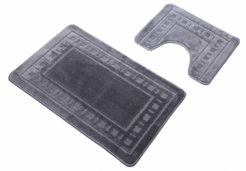 Catherine Lansfield Ensemble Tapis de Bain et Tapis Contour lavabo/WC