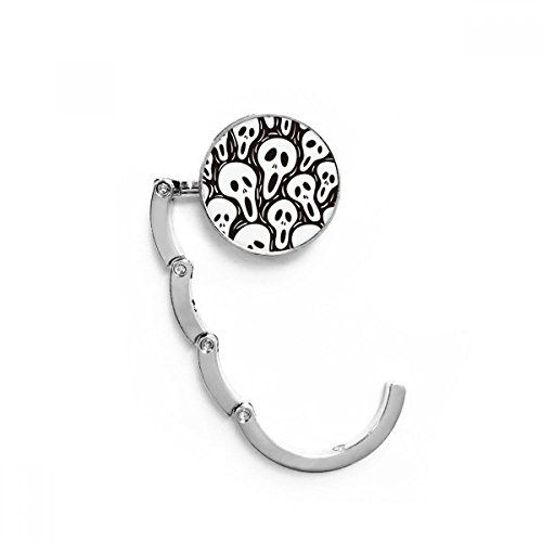 Gancho plegable para bolso DIYthinker con diseño de calavera de Halloween