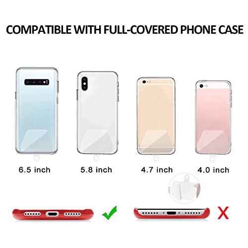COCASES 2 Pack Phone Tether Tab, Phone Strap Replacement Part for Smartphone Safety Tether (White)