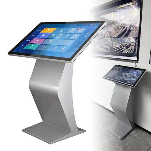WYBYYDS Touch Screen Kiosk 21.5/32 Inch, Digital Menu Board LCD Advertising Display 1920x1080 HD IPS Digital Signage Display, Floor Standing Interactive Kiosk 22in