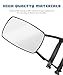 UNLRAE Tow Mirrors,Mirror Extenders for Towing,Universal Clamp-On 360 Degree Rotation Adjustable Trailer Mirrors for Towing,Applicable to the Rearview Mirror of Most Cars,Trucks,and Trailers