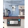 Govee Dual Smart Plug 2 Pack, 15A WiFi Bluetooth Outlet, Work with Alexa and Google Assistant, 2-in-1 Compact Design, Govee Home App Control Remotely with No Hub Required, Timer, FCC and ETL Certified