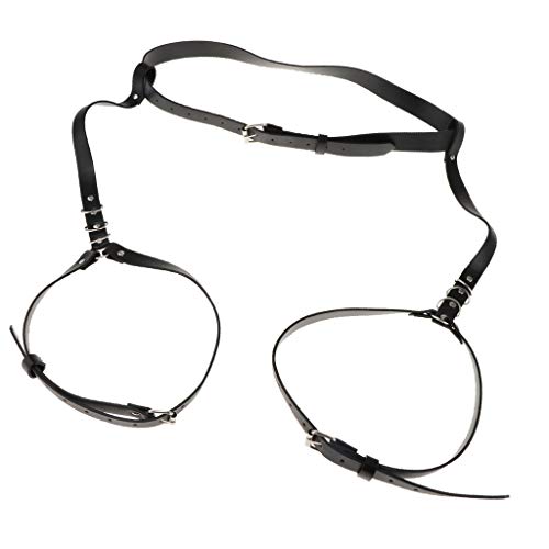 gazechimp Arnês De Couro Punk Feminino Cinto-liga Cinto Perna Cinto Night Clubwear