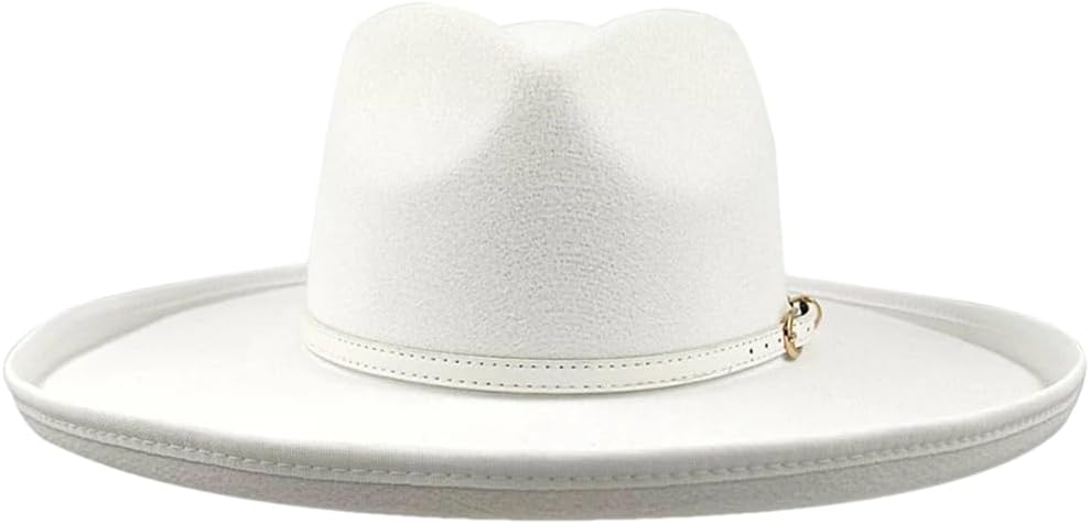 Big Brim Felt Fedoras Hat Panama Jazz Hat Men and Women Wide Brim Gentleman Hat 12 56-58cm
