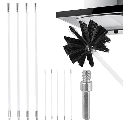 Brosse de Purge pour sèche-Linge - Longueur Flexible - 9 m - Outil de ramonage Lourd - Entretien de la cheminée - Nettoyage de la Ligne - Nettoyage du Tuyau d'alimentation