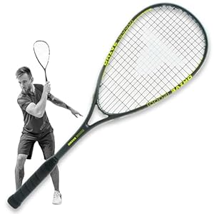 Talbot-Torro Squashschläger Drive 2000 - Leichter Allround-Schläger - Für Einsteiger & Freizeit - Graphit-Composite Rahmen - besaitet & spielbereit