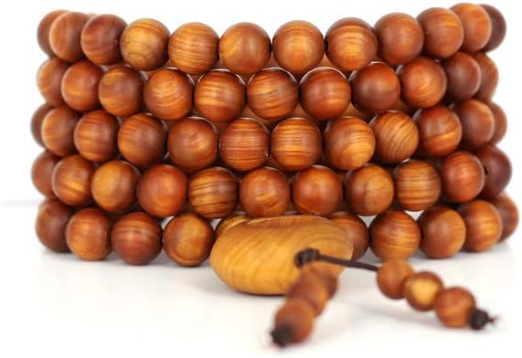 太行山崖柏佛珠手串8mm 108颗 10MM 陈化料 城口料崖柏(陈化料乱纹时来运转10MM*108颗)