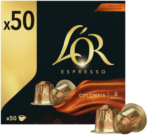 L'OR Espresso Café Cápsulas Colombia | Intensidad 8 | 50 Cápsulas...
