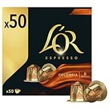 L'OR Espresso Café Cápsulas Colombia | Intensidad 8 | 50 Cápsulas Compatibles Nespresso