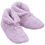 Women's Plush Chenille Slippers, Large, Lavender