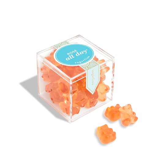 Sugarfina Rosé All Day Bears Small Candy Cube, Gummy Bears, 3.3 oz, 1 Count