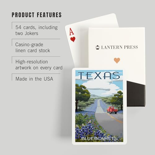 Lantern Press Texas, Baraja de 52 Cartas Póker miniatura 3