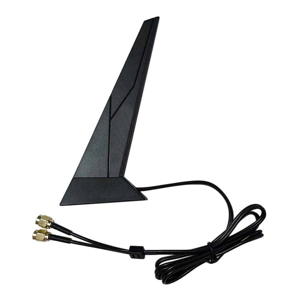 WiFi 7 6e Antenna for PC Desktop Computer Motherboard Bluetooth Card Wireless WiFi Router Dual Band Moving Antennas Magnetic Base RP-SMA Connector wi-fi 7 Antennas laptops