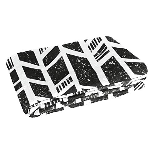 Couverture douce motif géométrique grunge jeté de lit