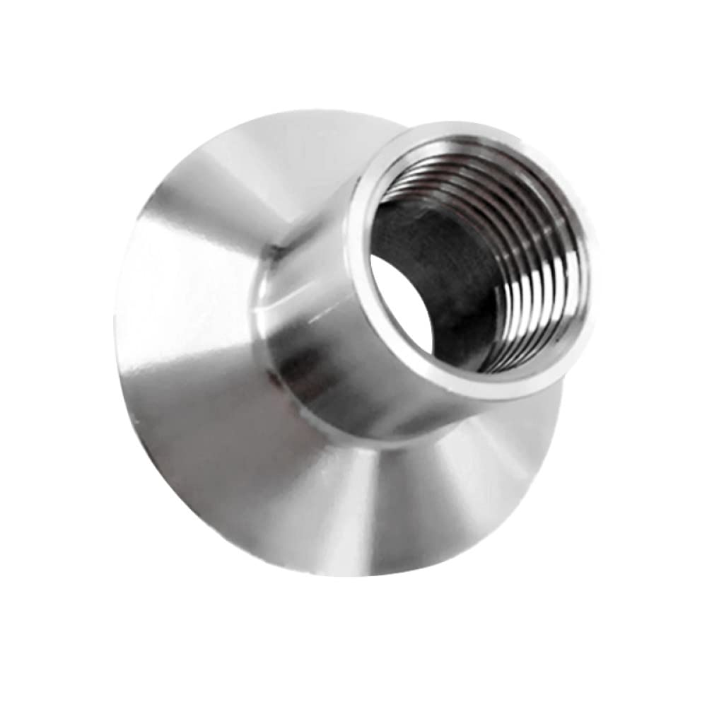 OTANA Raccordi per Tubi con ghiera filettata Interna in Acciaio Inox SS304 BSP Tre Clip Distillazione della Birra Fatta in casa, Morsetto Tri da 50,5 mm, 1,1/2"