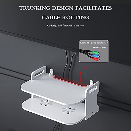 Étagère flottante pour décodeur et routeur, support décodeur mural noir