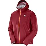 Chaqueta deportiva ligera de tejido rip-stop impermeable, capa interior transpirable, tecnología MotionFit para ajustarse a la cintura, la cadera y la capucha y conseguir mayor libertad de movimiento
