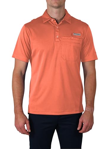 Polo de golf homme respirant Columbia Flycaster manches courtes