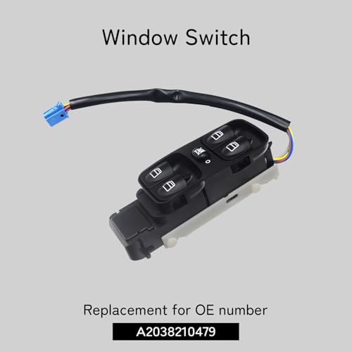 DKAEUK BZWS042 Schalter Fensterheber Passend für MERC.EDES-BEN.Z C-KLASSE (W203) C180 C200 C220 C230 C240 C270 C280 C320 C350 2000 2001 2002 2003 2004 2005 2006 2007