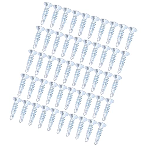 Tornillos autoperforantes galvanizados kit 50 piezas miniatura 4