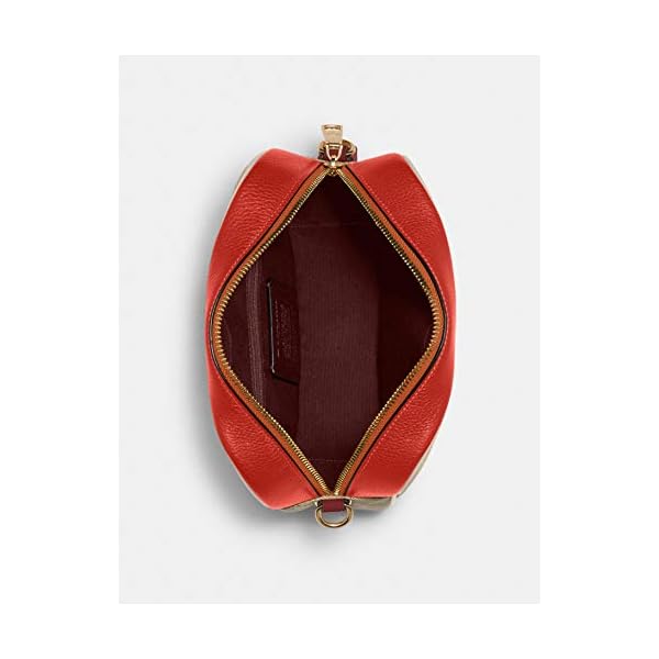 Coach Women's Dempsey Camera Bag In Signature Jacquard With Stripe And Coach Patch (Khaki - Sunbeam - Multi)