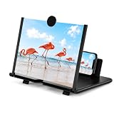 Phone Screen Amplifier for Smartphones, Foldable HD Screen Magnifier Stand, Portable Hands-Free Viewing for Movies and Videos, No Battery or App Needed, Compatible with iPhone and Android