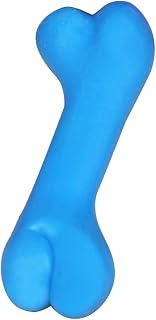 Rubber Dog Bone Chew Toy, Durable Bone Shaped Puppy Chew Teething Stick | Occupiedpet Aggressive Chewer Plaything for Small Large Dogs, Pet Teething Relief Gift （3 Pack）