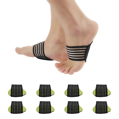 4 Pairs Compression Arch Support Sleeves Cushioned Plantar Fasciitis Women Men Foot Support Pain Relief