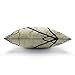 HGOD DESIGNS Modern Cushion Cover Gothic Raven on a Tree Branch Pillow Case Black White (Bird) 18 X 18 Inch