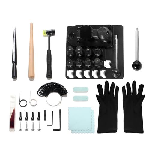 Sidasu Ring Bending Tool Kit Multi-Functional Ring/Earring Bending Machine with Nylon Dies Set/Measurement Gauge Precision Metal Craft Tool for Beginners & Professionals