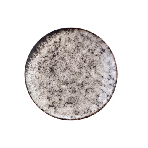 Kiln glazed ceramic plate